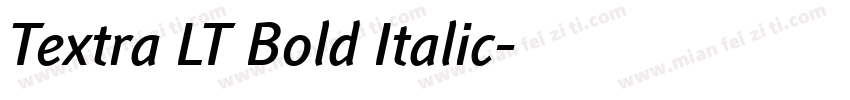 Textra LT Bold Italic字体转换